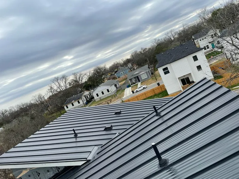 Standing seam metal roof panels with vents for Skylight Repair in Douglass